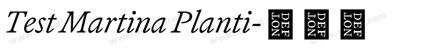Test Martina Planti字体转换